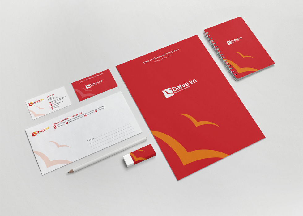 Đặt vé Việt Nam - Giải pháp thiết kế logo và xây dựng hệ thống nhận diện thương hiệu cho phòng vé máy bay